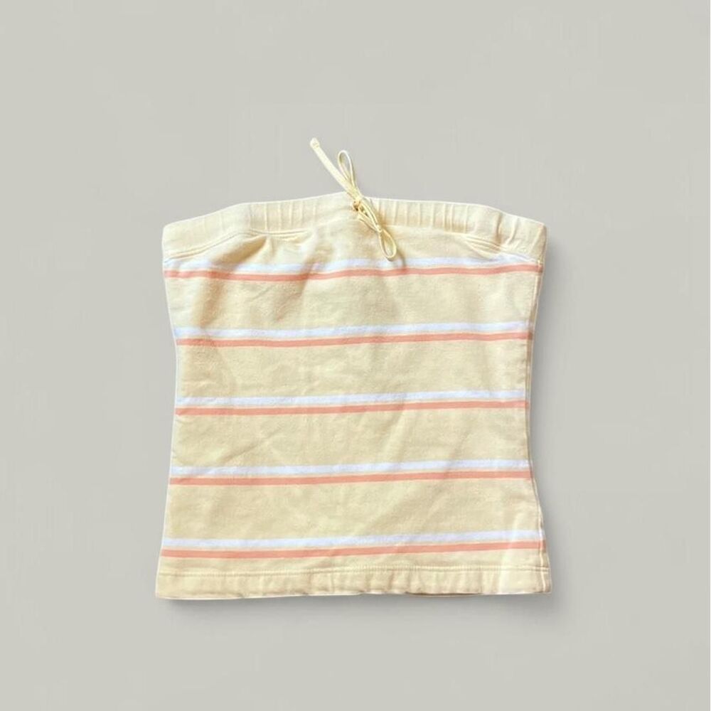Aeropostale Women's Yellow and Cream Vest